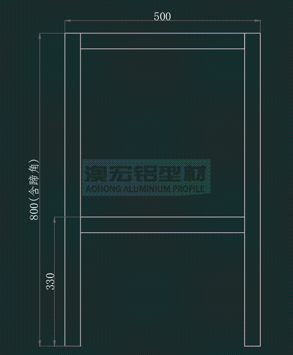 鋁型材機架效果圖